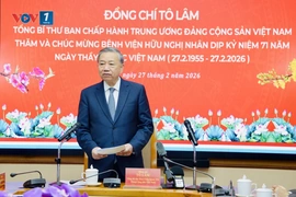 Phát biểu của Tổng Bí thư Tô Lâm trong cuộc đến thăm chúc mừng ngành y tế và tập thể cán bộ, y bác sỹ và nhân viên Bệnh viện Hữu Nghị nhân kỷ niệm 71 năm Ngày Thầy thuốc Việt Nam