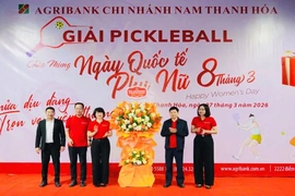 Agribank Nam Thanh Hoá tổ chức Giải Pickleball&nbsp;chào mừng Ngày Quốc tế Phụ nữ 8/3