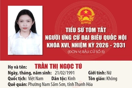 Tiểu sử ứng cử viên Đại biểu Quốc hội khóa XVI Trần Thị Ngọc Tú
