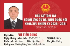 [Infographics] Tiểu sử ứng cử viên Đại biểu Quốc hội khóa XVI Vũ Tiến Dũng