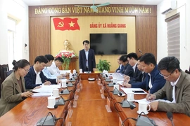 Giám sát việc lãnh đạo, chỉ đạo, tổ chức thực hiện công tác chuẩn bị bầu cử tại các xã Hoằng Thanh, Hoằng Giang