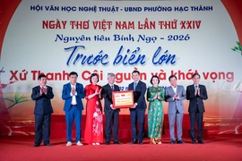 Ngày thơ Việt Nam lần thứ 24 tại Thanh Hóa: “Trước biển lớn. Xứ Thanh - Cội nguồn và khát vọng”
