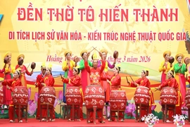Xã Hoằng Tiến tổ chức Lễ hội kỳ phúc Đền thờ Tô Hiến Thành