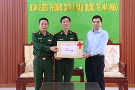 Chủ tịch UBND tỉnh Nguyễn Hoài Anh thăm Đồn Biên phòng Cửa khẩu quốc tế Na Mèo