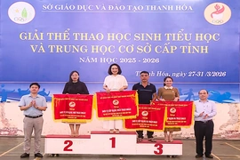 Phường Hạc Thành xếp thứ Nhất toàn đoàn tại Giải thể thao học sinh TH và THCS tỉnh Thanh Hóa
