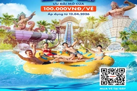 Sun World Sầm Sơn chính thức mở cửa trở lại vào 12/4 với mức giá ưu đãi đặc biệt chỉ 100.000 đồng