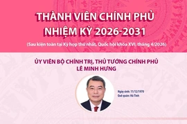 Thành viên Chính phủ nhiệm kỳ 2026-2031