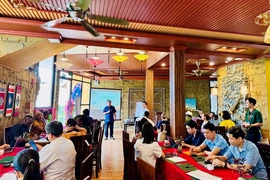 Đoàn đại biểu Phong trào Đẩy mạnh dinh dưỡng toàn cầu (SUN) tham quan mô hình chăm sóc dinh dưỡng tại Thanh Hóa