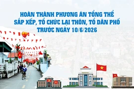 [Infographics] Hoàn thành Phương án tổng thể sắp xếp, tổ chức lại thôn, tổ dân phố trước ngày 10/6/2026
