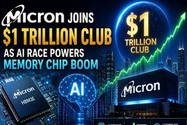 Micron lần đầu gia nhập “câu lạc bộ 1.000 tỷ USD” nhờ làn sóng AI bùng nổ