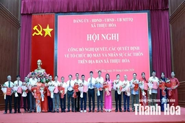 Xã Thiệu Hóa đưa bộ máy thôn mới vào hoạt động ngay sau sắp xếp