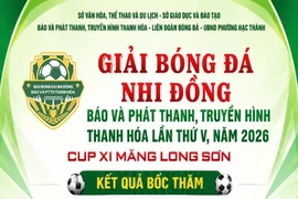 Kết quả bốc thăm giải Bóng đá Nhi đồng cúp Báo và Phát thanh, truyền hình Thanh Hóa lần thứ V, năm 2026 - Cúp Xi Măng Long Sơn