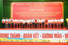 Xã Nông Cống kiện toàn các tổ chức sau sắp xếp thôn