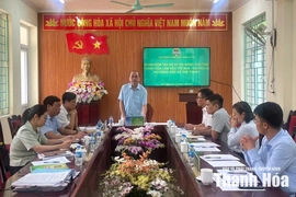 Kiểm tra công tác hội và phong trào nông dân tại xã Tam Thanh