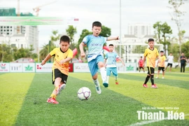 Xác định 4 đội U8 vào bán kết Giải Bóng đá Nhi đồng Báo và Phát thanh, truyền hình Thanh Hóa lần thứ V