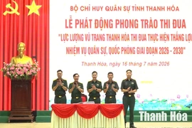 Lực lượng vũ trang Thanh Hóa thi đua thực hiện thắng lợi nhiệm vụ quân sự, quốc phòng giai đoạn 2026-2030