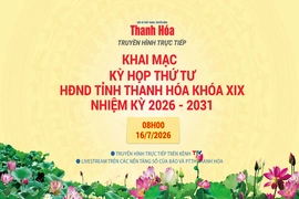 [Truyền hình trực tiếp] Khai mạc Kỳ họp thứ tư, HĐND tỉnh Thanh Hóa khóa XIX, nhiệm kỳ 2026-2031