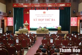 HĐND xã Triệu Sơn thông qua chương trình hoạt động toàn khóa