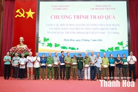 Tổng Công ty Lọc hóa dầu Việt Nam trao quà tri ân người có công tại xã Thiệu Hóa