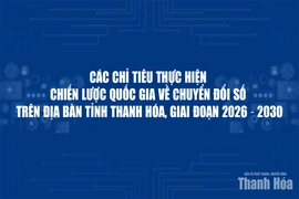Các chỉ tiêu thực hiện Chiến lược quốc gia về chuyển đổi số trên địa bàn tỉnh Thanh Hóa, giai đoạn 2026 - 2030