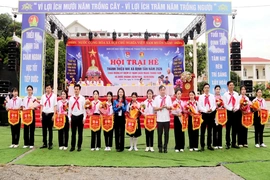 Sôi nổi hội trại hè tại các xã Định Tân, Hoằng Tiến và phường Ngọc Sơn