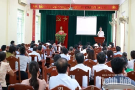 Xã Thiệu Hóa tập huấn nghiệp vụ công tác Đảng, MTTQ và các tổ chức chính trị - xã hội