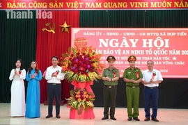 Giám đốc Công an tỉnh dự Ngày hội toàn dân bảo vệ an ninh Tổ quốc tại xã Hợp Tiến