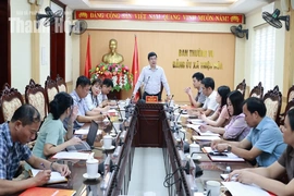 Đoàn công tác Cục Lưu trữ, Văn phòng Trung ương Đảng kiểm tra công tác văn thư, lưu trữ tại Thiệu Hóa