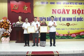 Trưởng Ban Tuyên giáo và Dân vận Tỉnh ủy Đào Xuân Yên dự Ngày hội Toàn dân bảo vệ an ninh Tổ quốc tại xã Nam Xuân