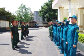 Bộ CHQS tỉnh kiểm tra Trung đoàn Bộ binh 21 và Ban CHQS các xã Ngọc Lặc, Lam Sơn