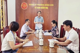 Đảng bộ phường Đông Sơn nâng cao&nbsp;chất lượng kiểm tra, giám sát