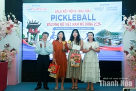 Sôi nổi Giải Pickleball Báo Phụ nữ Việt Nam mở rộng tại Thanh Hóa