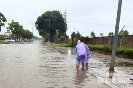 Khơi thông dòng chảy tại phường Hạc Thành và Nguyệt Viên, tránh ngập úng cục bộ