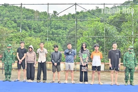 BĐBP Thanh Hóa bắt giữ 9 người nhập cảnh trái phép từ Lào về Việt Nam