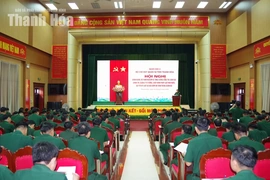 Bộ CHQS tỉnh Thanh Hóa tổ chức hội nghị chỉnh huấn, rút kinh nghiệm công tác giáo dục chính trị