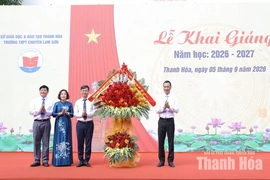 Chủ tịch UBND tỉnh Tô Anh Dũng dự lễ khai giảng năm học 2026-2027 tại Trường THPT chuyên Lam Sơn