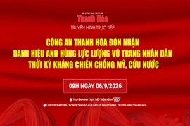 Truyền hình trực tiếp: Công an tỉnh Thanh Hóa đón nhận danh hiệu Anh hùng lực lượng vũ trang nhân dân trong cuộc kháng chiến chống Mỹ, cứu nước