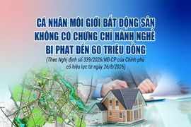 Cá nhân môi giới bất động sản không có chứng chỉ hành nghề bị phạt đến 60 triệu đồng
