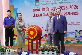 Trường Song ngữ Lào-Việt Nam Nguyễn Du khai giảng Năm học mới 2026-2027