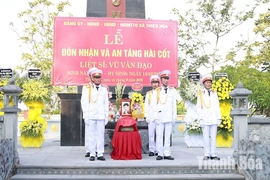 Thiệu Hóa đón nhận và an táng hài cốt liệt sĩ Vũ Văn Đạo tại quê nhà