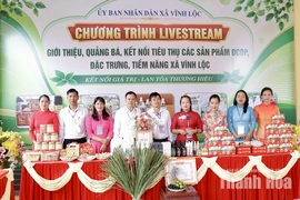 Livestream kết nối tiêu thụ sản phẩm đặc trưng của vùng đất Vĩnh Lộc