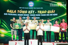 Giải Pickleball doanh nghiệp, doanh nhân Thanh Hóa mở rộng thành công tốt đẹp