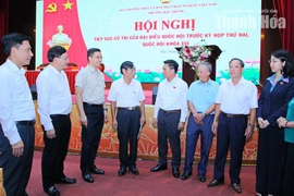 Phó Chủ tịch Quốc hội Nguyễn Doãn Anh tiếp xúc cử tri 8 phường tỉnh Thanh Hóa trước Kỳ họp thứ Hai, Quốc hội khóa XVI