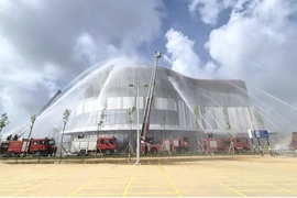 Tình huống giả định trong diễn tập phương án chữa cháy và CNCH tại AEON MALL Thanh Hóa