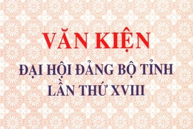 Văn kiện Đại hội Đại biểu Đảng bộ tỉnh Thanh Hóa lần thứ XVIII