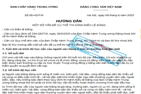 Ban Bí thư hướng dẫn cách tính nhiệm kỳ, số thứ tự đại hội đảng bộ, chi bộ