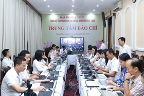 Hơn 60 cơ quan báo chí tác nghiệp tại Đại hội đại biểu Đảng bộ tỉnh Thanh Hóa lần thứ XX