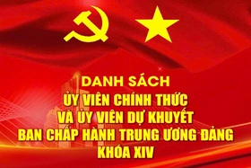 [Infographics] Danh sách Ủy viên Ban Chấp hành Trung ương Đảng khóa XIV