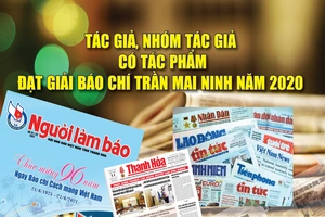 Tác giả, nhóm tác giả có tác phẩm đạt giải báo chí Trần Mai Ninh năm 2020