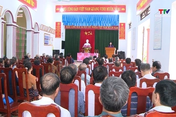 Chủ nhiệm Uỷ ban Kiểm tra Tỉnh uỷ dự sinh hoạt chi bộ tại thôn Hưng Long
